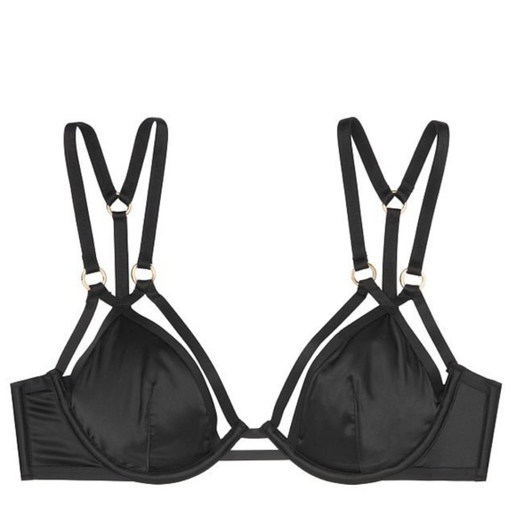 NWT Victoria’s Secret Very Sexy Unlined Strappy Plunge Bra - 32DD - Picture 1 of 4